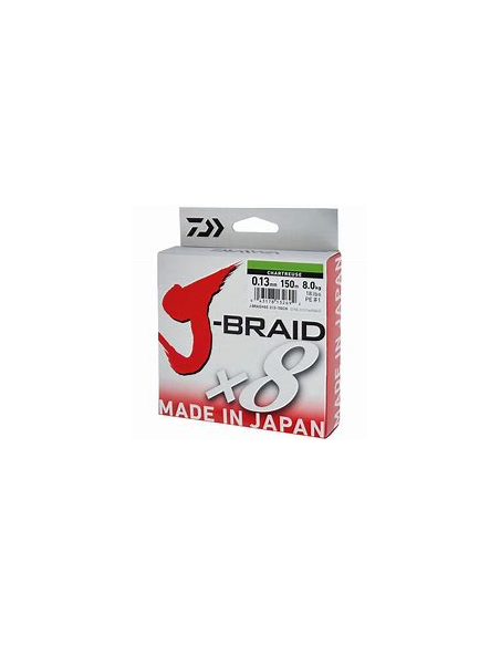 DAIWA TRECCIATO J-BRAID X8 MT.150 DARK GREEN (VERDE SCURO)