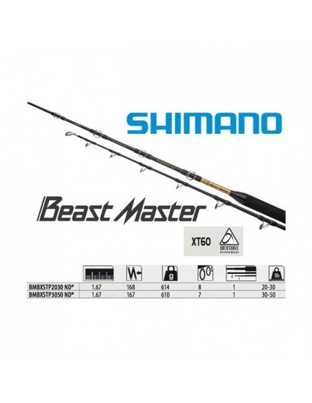 SHIMANO BEASTMASTER BX STAND UP 30/50LB.